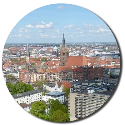 Hannover, stadtbild, skyline