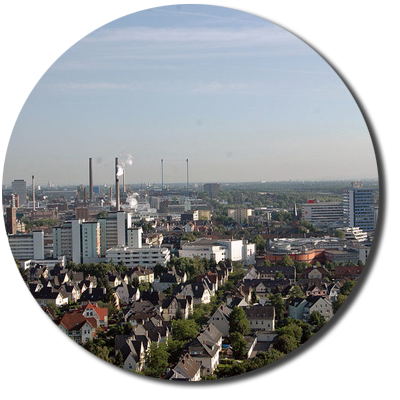 Leverkusen, stadtbild, skyline