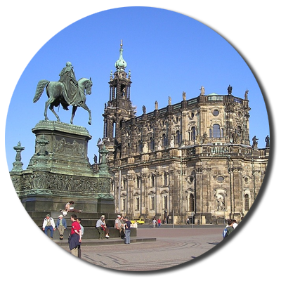 Dresden, stadtbild, skyline