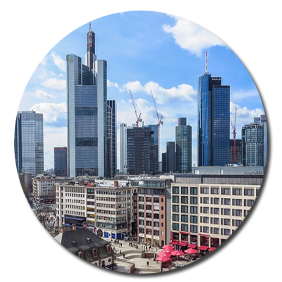 Frankfurt, stadtbild, skyline