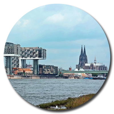 köln, stadtbild, skyline