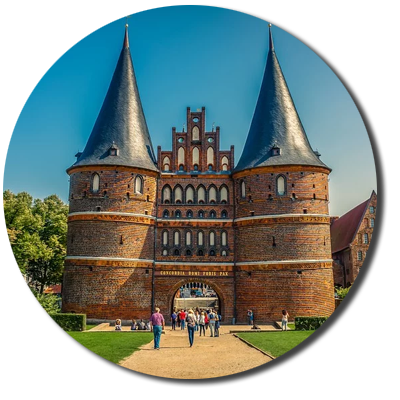 Lübeck, stadtbild, skyline