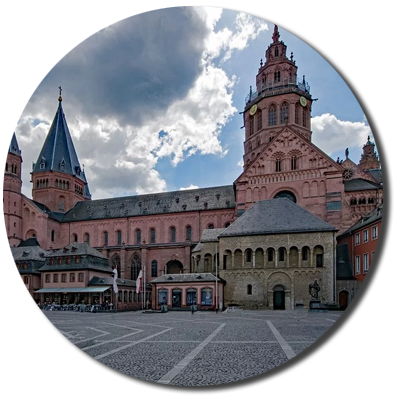 Mainz, stadtbild, skyline