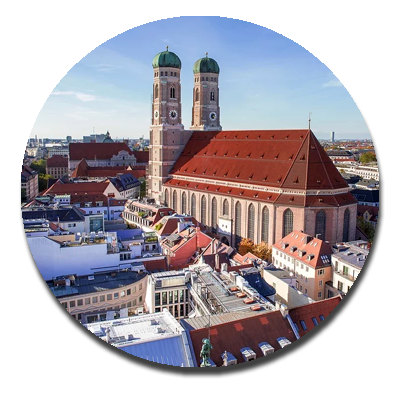 muenchen, frauenkirche, skyline