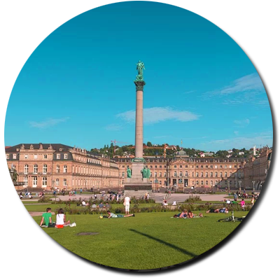 Stuttgart, stadtbild, skyline