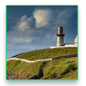 Irland, leuchtturm, Natur, Meer